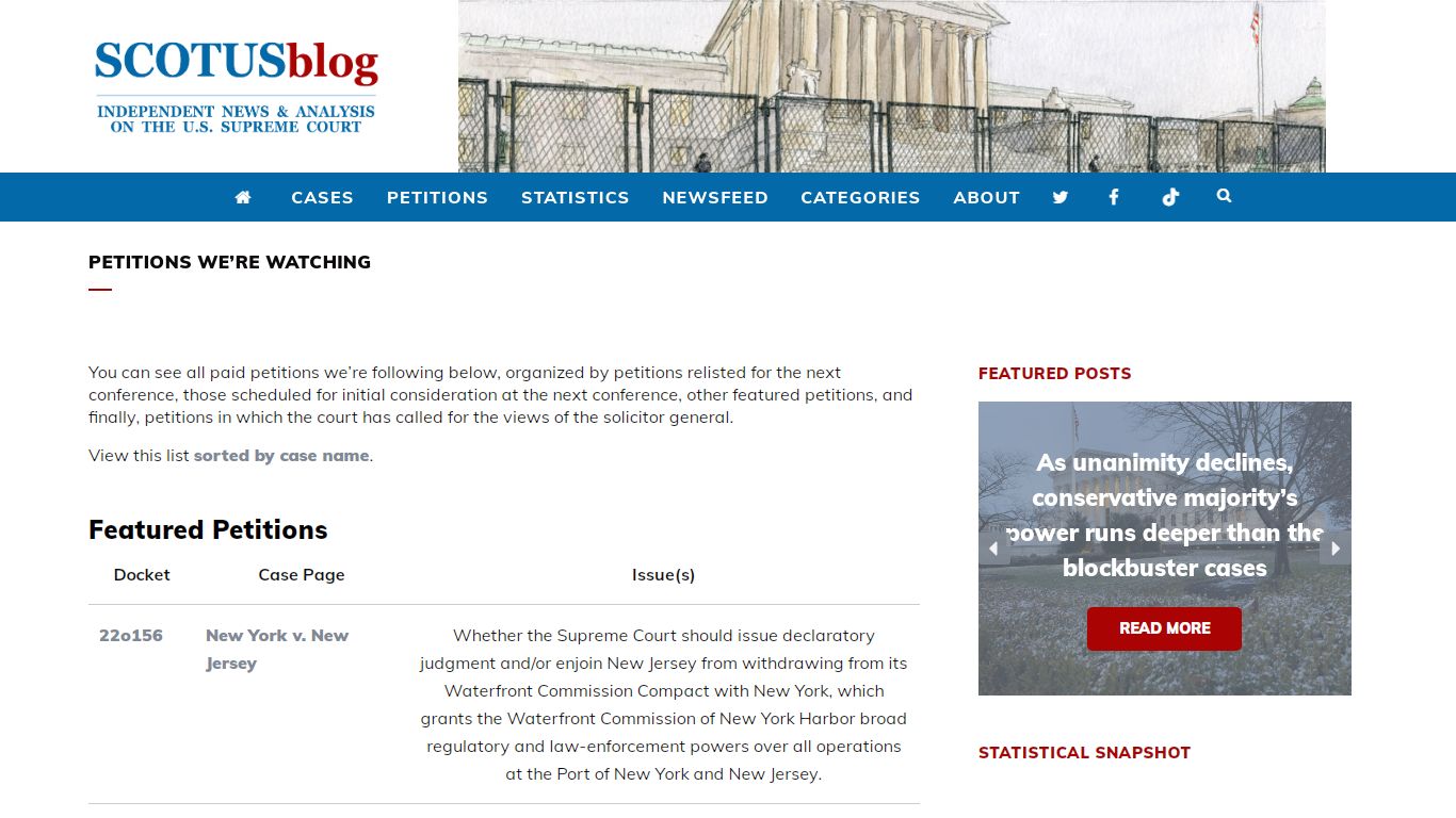 Supreme Court Petitions - ScotusBlog